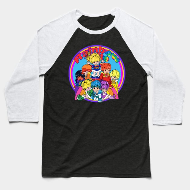 Rainbow Brite // 80s Cartoon Baseball T-Shirt by Niko Neon